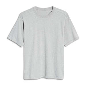 Por encargo de los hombres Casual O cuello de manga corta Camiseta de algodón de primera calidad de lujo de color liso de impresión de bloque traje listo - Product Image 4