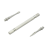 Extracteur professionnel UBI double extrémité en acier au carbone de 18,5 cm pour l'acné, les points noirs et les points blancs – Aiguille faciale anti-acné