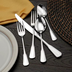 Ensemble de couverts en acier inoxydable de gros en Inde avec finition argentée et boîte en velours noir pour ustensiles de cuisine Ensemble de couverts de bonne qualité - Product Image 1