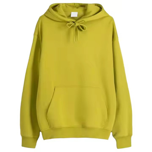 2025 Acide Lavé Hommes Polaire Pull À Capuche 100% Coton Uni Teint Logo Personnalisé Solide Broderie Hiver - Product Image 5