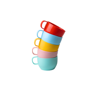 360ml PP <b>Plastic</b> <b>Cup</b> With Handle BPA-Free Round Beverage Mug Digital Printed Coffee Juice Tea <b>Cup</b> Canteen Food Stall - Product Image 6