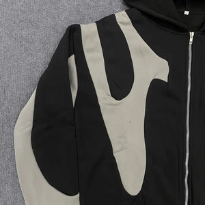 2025 coupe régulière à capuche logo brodé personnalisé impression numérique hiver polaire lourde pour Streetwear hommes vêtements vente en gros - Product Image 4
