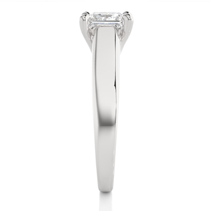 1 Karat Moissanite <b>Solitaire</b> Engagement <b>Ring</b> Prinzessschliff Cut Silber (<b>Silver</b>) - Product Image 4