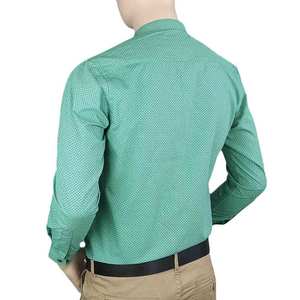 Men's Business Casual <b>Shirt</b> - Light Green - Product Image 3
