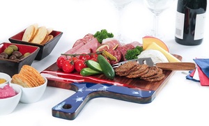 Planche à découper en bois d'acacia avec poignée en résine époxy artistique Planche à découper artisanale pour la cuisine et le service décoratif - Product Image 3