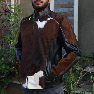 2025 vendedor superior para hombre chaqueta de pelo de vaca de cuero Original abrigo de invierno cálido transpirable High Street prendas de vestir exteriores chaquetas de pelo de vaca - Product Image 4