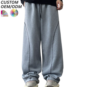 กางเกงผู้ชายไซส์ใหญ่ทรงหลวมพร้อมเชือกผูกเอว ลายพิมพ์ดิจิทัล ผ้าฝ้ายรักษ์โลก สวมใส่สบายทุกวัน รับผลิตตามแบบ OEM ODM พร้อมสกรีนโลโก้ - Product Image 4