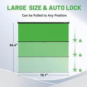 ฉากหลังกรีนสกรีนแบบดึงลง ขนาด 6.7 x 7.2 ฟุต - Product Image 3