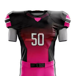 Uniforme de Fútbol Americano Transpirable para Hombre, Talla Grande, para Prácticas de Verano, Diseño de Logotipo Personalizable, Manga Corta, Ropa de Equipo 100% - Product Image 3