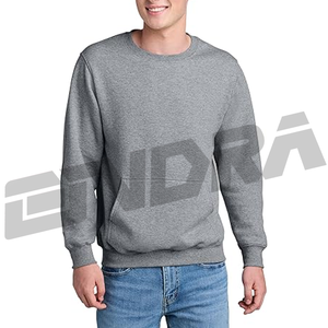 Sudadera gruesa de forro polar para hombre, suave, cálida y transpirable, de corte holgado, ideal para el gimnasio, uso diario informal y estilo urbano. - Product Image 1