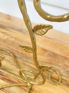 Nuevo último diseño Vintage Metal hierro único portavelas té luz titular recubierto de Oro precio al por mayor hogar decorar Mesa - Product Image 6