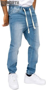 Oem/Odm-Pantalon en jean solide et respirant pour l'automne et l'hiver, multi-poches, pantalon décontracté en coton à jambe droite pour hommes, pantalon personnalisé, à la mode, pas cher - Product Image 2