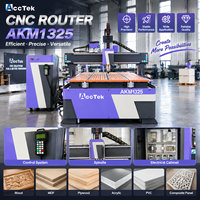Machine de fraisage CNC AccTek avec lame de scie en option pour machines de gravure 1300*2500mm pour le travail du bois