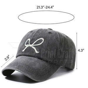 หมวกเบสบอลปักลายทำจากผ้าฝ้ายดีไซน์ใหม่หมวกเบสบอลปักลายคลาสสิก - Product Image 3