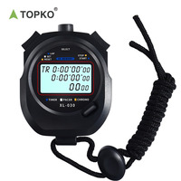 TOPKO Stopwatch Digital portabel ABS kualitas tinggi Timer multifungsi Stopwatch tampilan Digital besar Timer Stopwatch balap