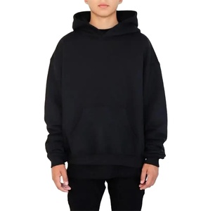 Hot selling mens hoodies heavyweight Boxy fit unisex oversize heavy <b>Thick</b> <b>Fleece</b> cotton knitted hoodies men - Product Image 2