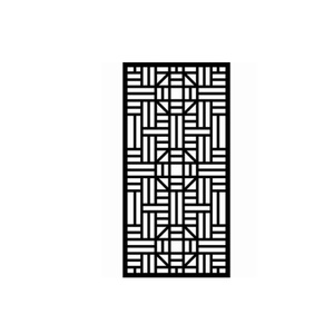 Black Powder Coated <b>Metal</b> Garden <b>Screen</b> Leaf Laser Cut Design for Decorative Privacy Use Garden Decor <b>Metal</b> Garden <b>Screen</b> - Product Image 2