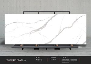 Carreaux de sol muraux en porcelaine brillante de luxe 1200x3200 | Collection Premium Export grand format sur mesure - Product Image 3