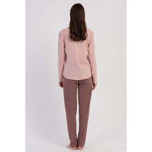 KADIN P.SUPREM O YAKA UZUN KOL ETEGI OVAL PIJAMA TAKIM - ชุดนอนโอวัลสีชมพูอ่อน - สีชมพูอ่อน - Product Image 5