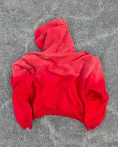 Custom Men's Vintage Boxy Hoodie 100% Cotton High GSM Distressed Acid Washing Digital DTG <b>Autumn</b> <b>Fabric</b> Pullover & Zipper Hoodie - Product Image 3