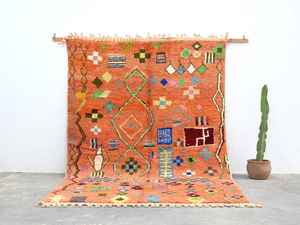 Moroccan Floor Rugs Wool & Jute feature Reversible, Non-Slip, Foldable, Organic high Vintage, Handmade carpet for Living Room - Product Image 6