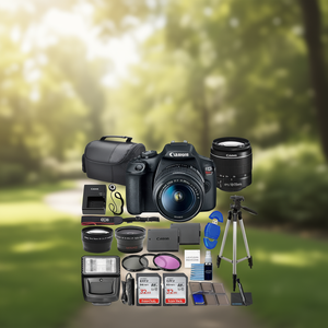 Digital DSLR <b>Camera</b> with 18-55mm Zoom Lens 2X 32GB Memory Cards <b>Filters</b> and Accessories - Product Image 3