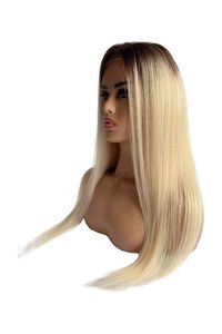 HD <strong>Full</strong> Lace <strong>Toupee</strong> Premium Remy Human Hair Wig in Ombre Blonde, Natural Look &amp; Superior Quality - Product Image 6
