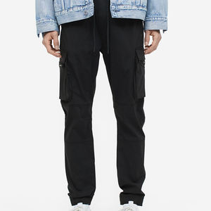 Pantalones deportivos informales ajustados para hombre, pantalones de chándal de lona elástica ligera con cintura media - Product Image 5