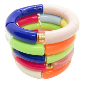 Pulsera de Cuentas de Resina de Moda India, Brazalete con Dijes Coloridos, Apilable, Tamaño Personalizado, Regalo Perfecto para Aniversario, Oferta - Product Image 4