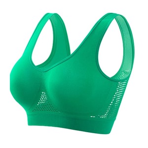 สปอร์ตบราผู้หญิงผ้าไนลอนสแปนเด็กซ์ระบายอากาศได้ดีดีไซน์ทันสมัย - Product Image 3