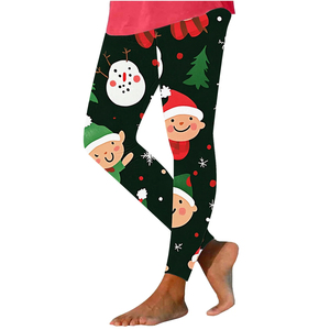 Hip Lift imprimé léopard vêtements de sport femmes taille haute Leggings personnalisé Sublimation entraînement Legging ventre noël Stretch - Product Image 3