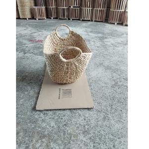 Grand ensemble d'organisateurs durables 3 nouveaux paniers de rangement de décor d'art carré supérieur pour les boissons aux fruits de nourriture jacinthe d'eau ovale élégante - Product Image 3