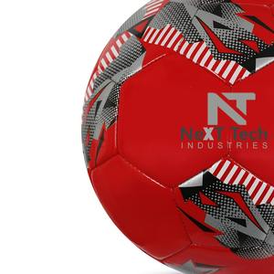 เทคโนโลยีการแข่งขันฟุตบอลไฮบริดแบบมืออาชีพวัสดุพื้นผิว TPU ลูกบอลออกแบบเองและโลโก้ตามสั่ง - Product Image 4