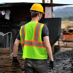 Veste de sécurité avec 100% polyester en tissu coupe-vent et respirant Blouson de sécurité haute visibilité Vêtements de sécurité - Product Image 5