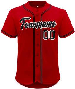 Nom et logo personnalisés impression pur coton pull maillot de baseball respirant sport maillots de softball grande taille disponible - Product Image 6