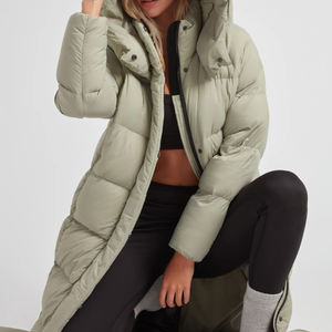 Chaqueta de Plumón para Mujer de Alta Calidad OEM, con Capucha, Cálida para Invierno, Talla Grande, Cierre Completo, Estilo Burbuja, para Exteriores, con Logotipo Personalizado, Tejido de Nailon - Product Image 6