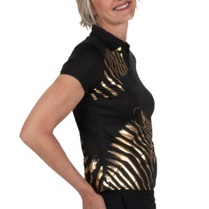 Polos de sublimación personalizados de alta calidad para mujer, Polo de sublimación con impresión de logotipo personalizado sólido informal transpirable - Product Image 3