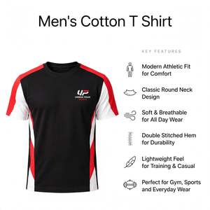 Trendy Mens Cotton <b>T</b> <b>Shirt</b> Featuring A Relaxed Silhouette And Stylish Details For Contemporary Streetwear Fashion - Product Image 6