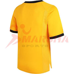 เสื้อฟุตบอลคุณภาพพรีเมียม ผ้าคุณภาพสูง แบรนด์ใหม่ พิมพ์ลายแบบซับลิเมชั่น ขายส่ง ออกแบบเองได้ สำหรับผู้ชาย ชุดฟุตบอลสำหรับนักเตะมืออาชีพ - Product Image 2