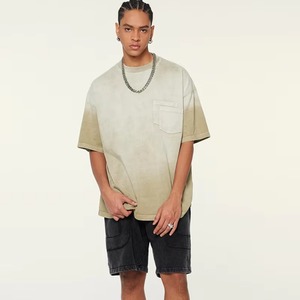 <b>Heavyweight</b> Washed Short Sleeve Tshirt Streetwear Clothing Oversized Blank Tshirt Stock Solid Hip Hop Designer <b>T</b>-<b>shirt</b> for <b>men</b> - Product Image 3