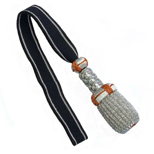 Best Quality Custom Ceremonial <b>Silver</b> Sabre Knot with Bullion <b>Wire</b> Comfortable Design Custom Logo & Packing New Release - Product Image 1