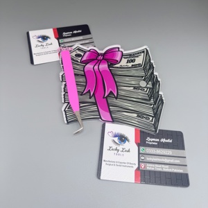 Lucky Acrylic <b>Magnetic</b> Lash Tiles Money Stack Design With Pink Bow TILE Durable Beauty Tools Fashionable Eyelashes <b>Strips</b> Holder - Product Image 6