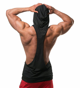 Venta al por mayor nuevo estilo 100% algodón en blanco sin mangas de gran tamaño gimnasio hombres Casual Top tanque personalizado impresión hombres camiseta sin mangas - Product Image 5