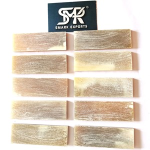 Écailles de couteau en corne de bœuf écologiques de qualité supérieure, matériau de poignée lisse pour la fabrication de couteaux personnalisés, dalles rustiques durables pour l'artisanat DIY - Product Image 2