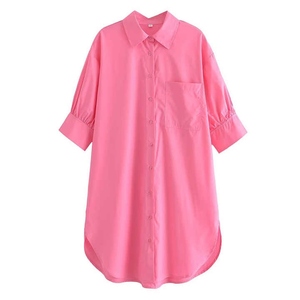 Camisas para mujer de manga larga con cuello vuelto en tela suave y cómoda al por mayor diseño personalizado Oem Odm moda sostenible - Product Image 5