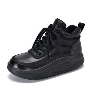 Zapatillas de plataforma para mujer con suela gruesa, con cordones, informales, de moda, con suela gruesa, zapatillas deportivas de plataforma - Product Image 5