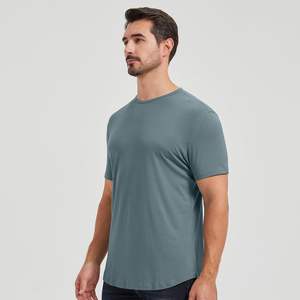 Quantité minimale de commande bas sur mesure couleur unie respirant grande taille hommes t-shirt/dernier Style de mode ajusté hommes grande taille t-shirt pour homme - Product Image 5