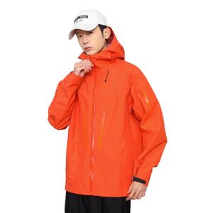 Coupe-vent unisexe imperméable de style universitaire, veste de pluie légère à capuche pour hommes femmes, fermeture éclair de grande taille pour l'été - Product Image 5