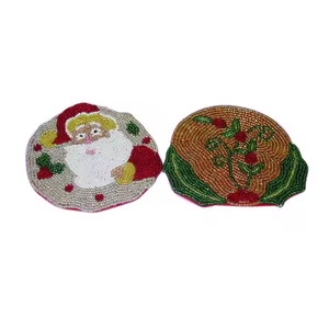 Posavasos con cuentas de vidrio multicolor, superventas modernas, recién llegados, posavasos de nuevo diseño en tamaño estándar de MD Handicrafts - Product Image 4