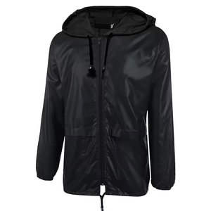 Veste de pluie imperméable à la mode pour hommes coupe-vent extérieur randonnée manteau à capuche respirant OEM Logo personnalisé approvisionnement d'usine - Product Image 1